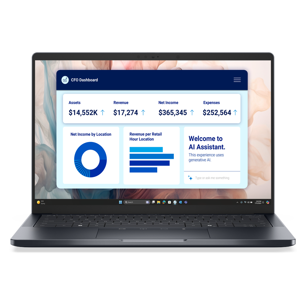 Dell Pro 14 Premium PA14250 Laptop, Intel Core Ultra 5 236V Processor, 16GB RAM, 512GB SSD, 14" FHD+ Display, DOS, English & Arabic Backlit Keyboard, 3 Year Warranty | P-14250-U5-16-512-DOS-AR