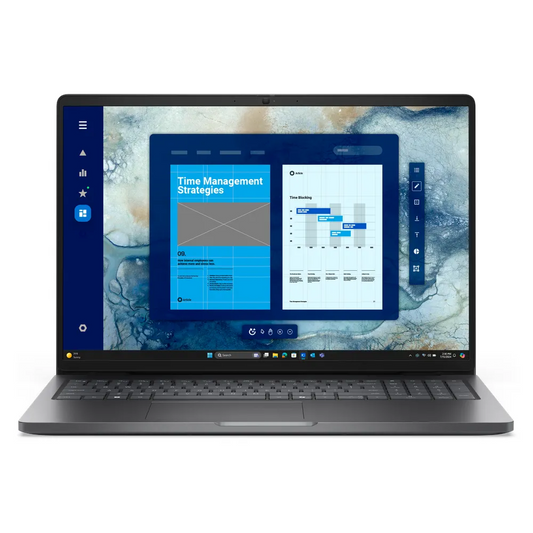 Dell Pro 16 PC16250 Laptop, Intel Core Ultra 7 265U Processor, 16GB RAM, 1TB SSD, 16" FHD Display, DOS, English & Arabic Keyboard, 1 Year Warranty | Dell-PRO16P-16-1T-DOS