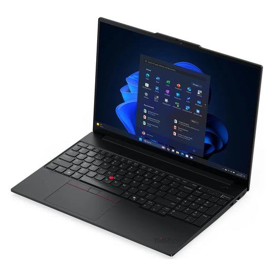 Lenovo ThinkPad E16 Gen 3 Laptop, Intel Core Ultra 7 255H Processor, 16GB RAM, 512GB SSD, 16" WUXGA Display, DOS, English Backlit Keyboard, Includes Bag, 1 Year Warranty | 21SR005NGQ
